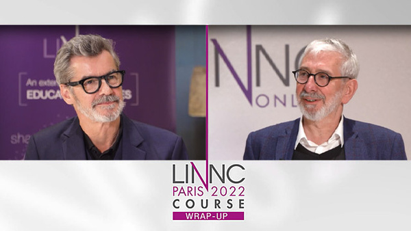 Professors Laurent Pierot and Christophe Cognard as they look at WEB aneurysm treatments