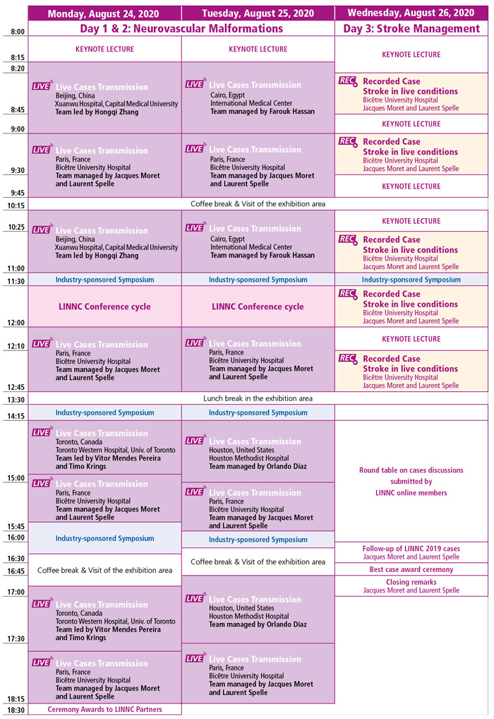 LINNC Paris 2020 Course information LINNC online