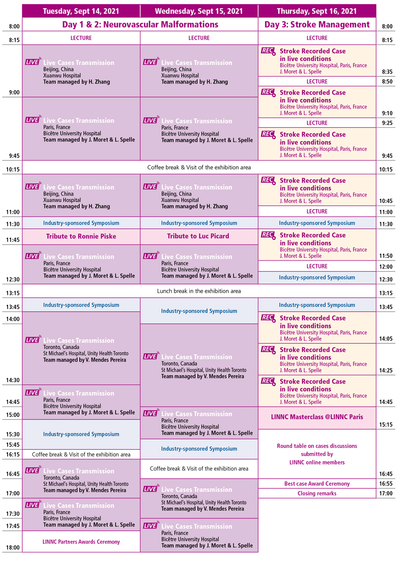 LINNC Paris 2021 Course information LINNC online